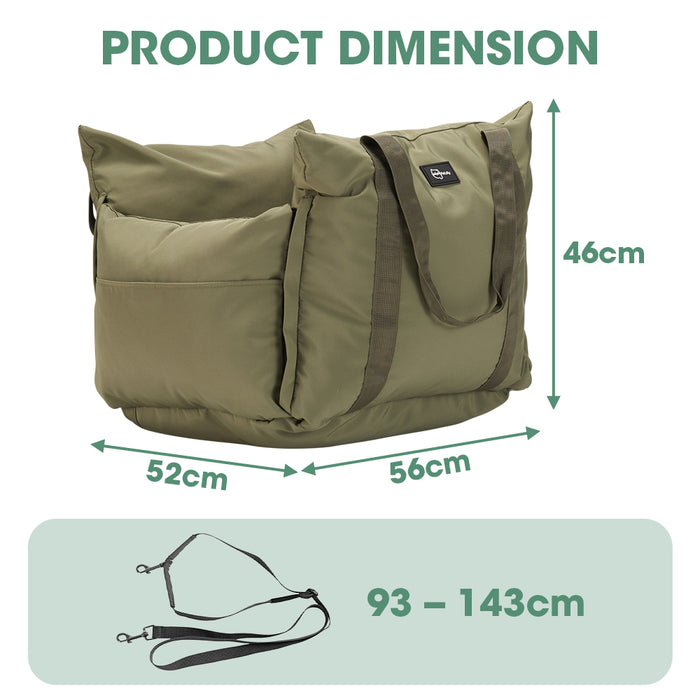 3-In-1 Dog Car Seat Detachable Dog Sofa With Side Pocket