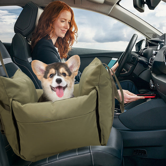 3-In-1 Dog Car Seat Detachable Dog Sofa With Side Pocket