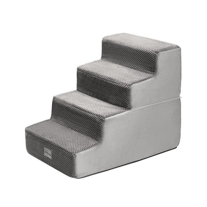4 Tiers Dog Ramp Steps Pet Stairs Portable Indoor For Bed Sofa