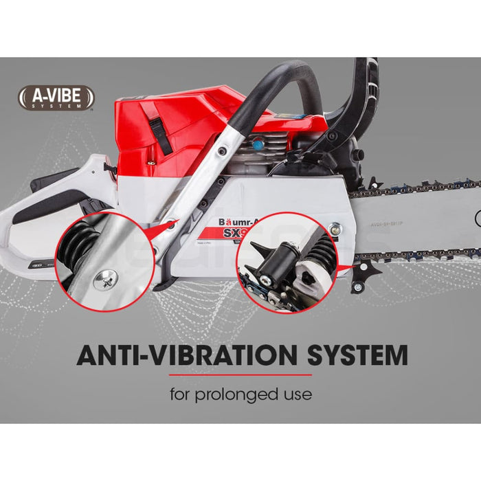 Petrol Commercial Chainsaw 24 Bar E-start Chain Saw Top
