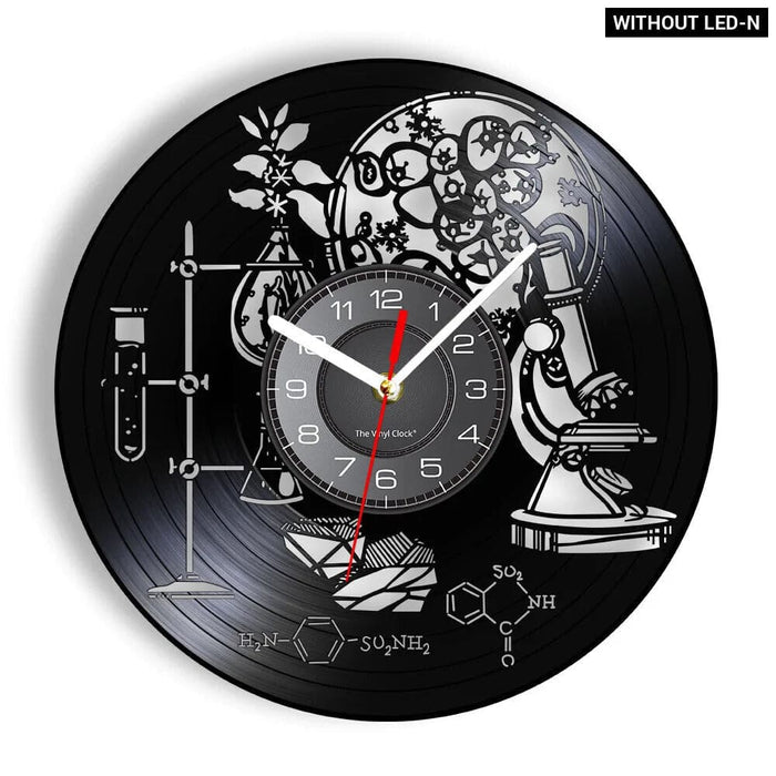 Physics Vinyl Record Wall Clock