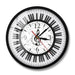 Piano Keyboard Treble Clef Wall Art Modern Clock Musical