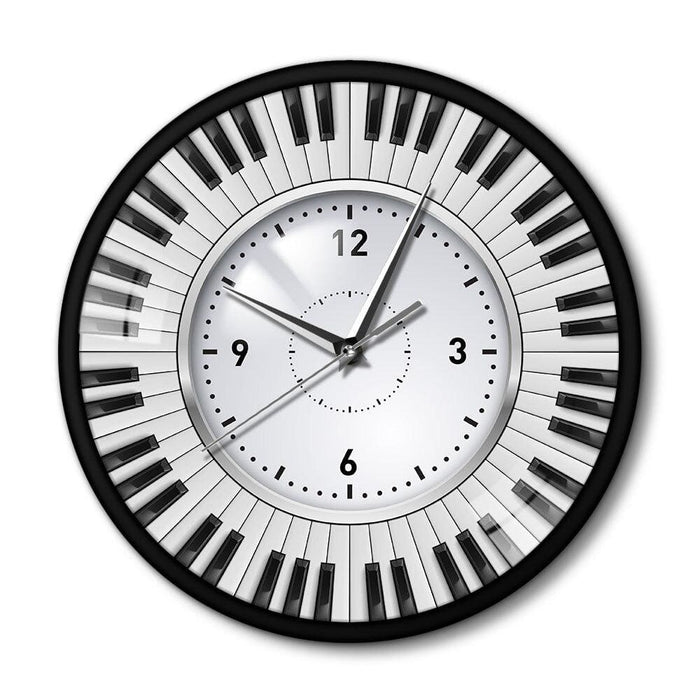 Do Re Mi Piano Keyboard Wall Clock Music Themed Silent