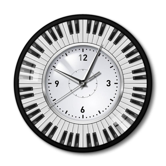 Do Re Mi Piano Keyboard Wall Clock Music Themed Silent