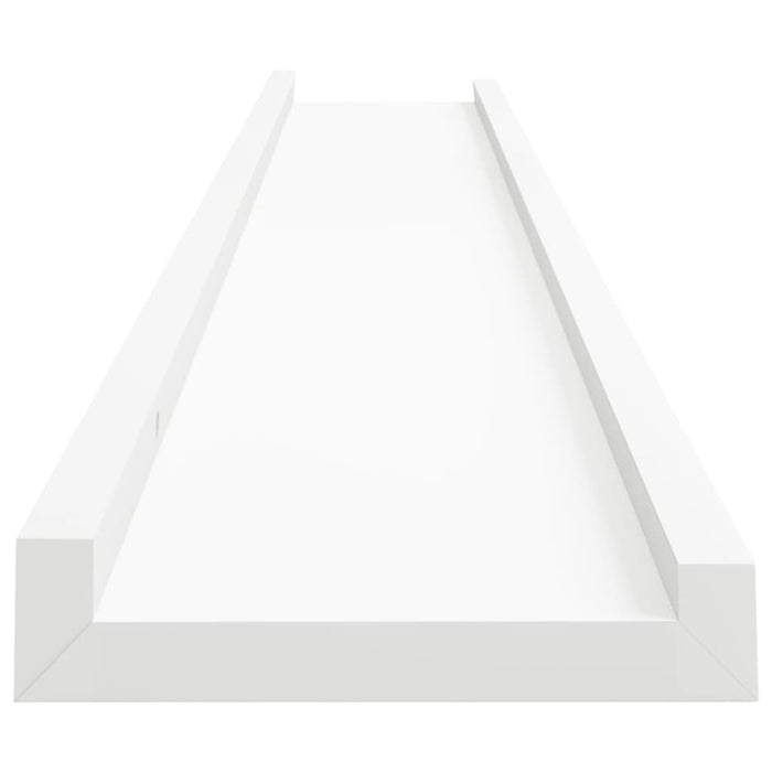 Picture Frame Ledge Shelves 2 Pcs White Mdf Txtktb
