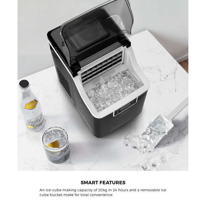 3.2L Ice Maker Machine Portable Ice Cube Tray Bar Countertop Stainless