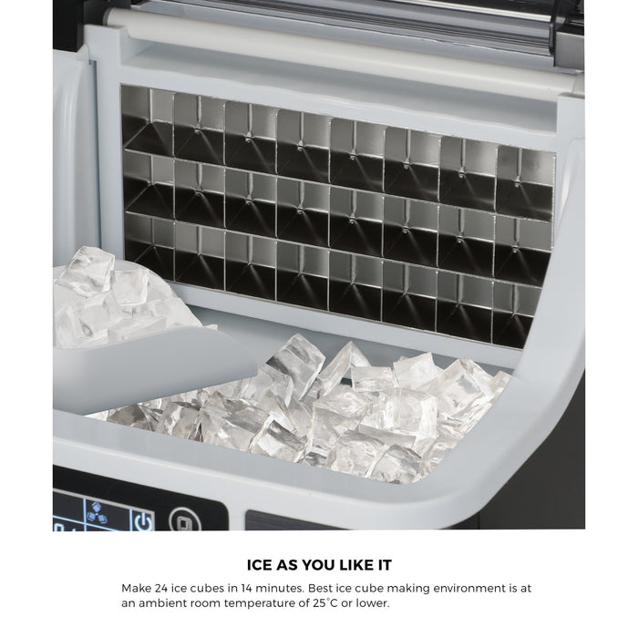 3.2L Ice Maker Machine Portable Ice Cube Tray Bar Countertop Stainless