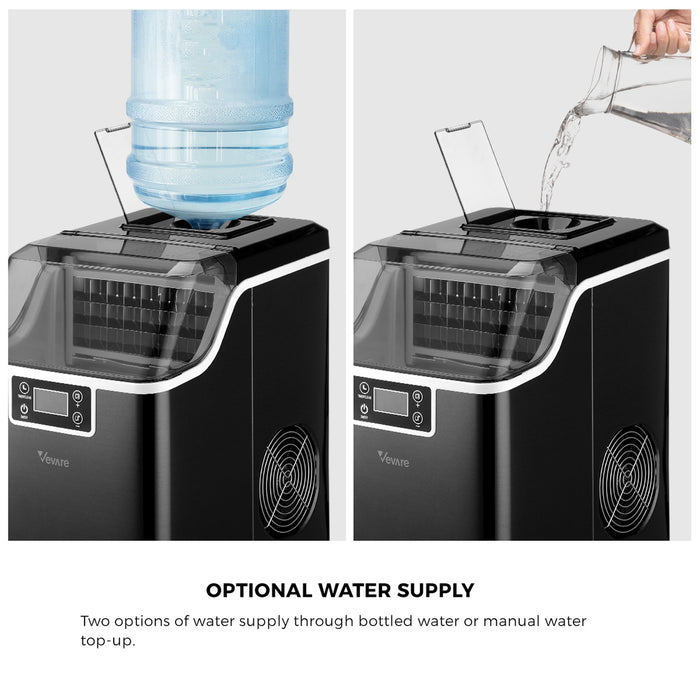 3.2L Ice Maker Machine Portable Ice Cube Tray Bar Countertop Stainless