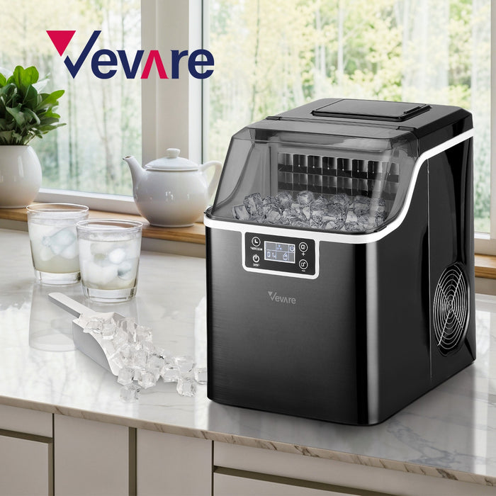 3.2L Ice Maker Machine Portable Ice Cube Tray Bar Countertop Stainless