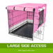 Pink Cage Cover Enclosure for Wire Dog Crate 24in