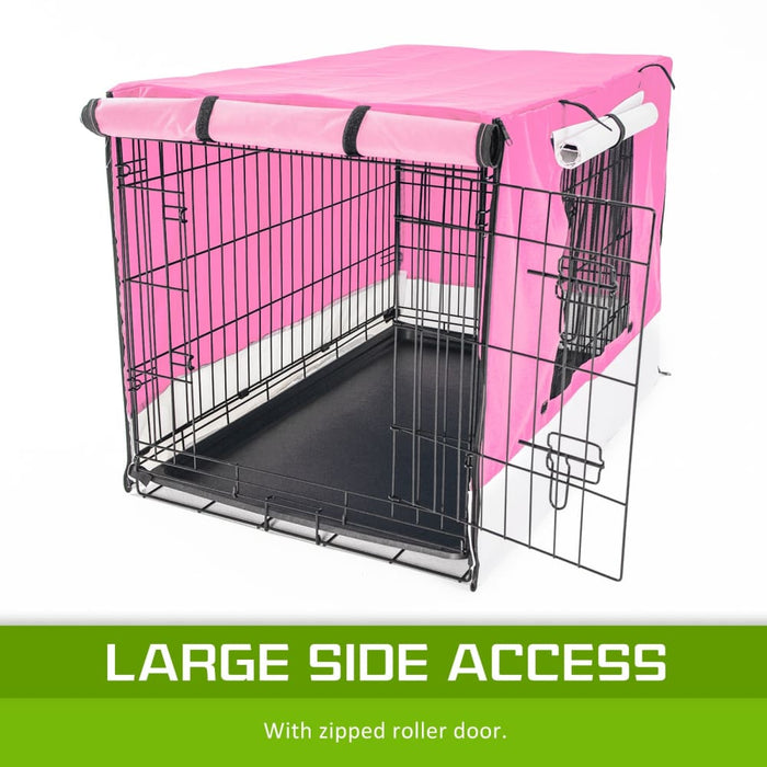 Pink Cage Cover Enclosure for Wire Dog Crate 36in