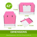 Pink Cage Cover Enclosure for Wire Dog Crate 42in