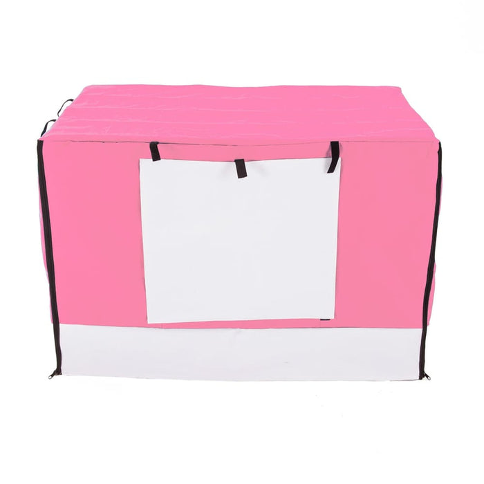 Pink Cage Cover Enclosure for Wire Dog Crate 42in