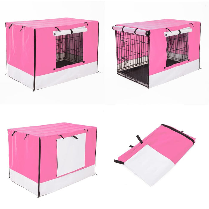 Pink Cage Cover Enclosure for Wire Dog Crate 48in