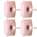4x Pink Door Stopper Wall Mount Stop Adhesive Catch Hole