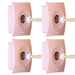 4x Pink Door Stopper Wall Mount Stop Adhesive Catch Hole