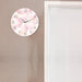 Pink Flower Petal Modern Design Wall Clock Girl Nursery