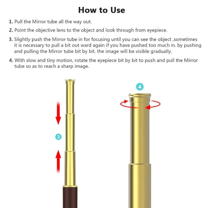Pirates Of The Caribbean 25x30 Telescope With Carrying Bag
