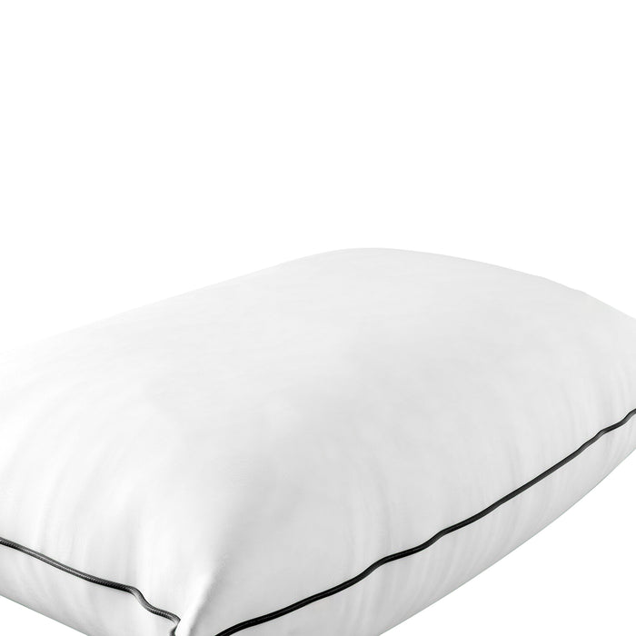 Pillow Duck Feather Down Standard Pillows Cotton Cover - Twin Pack