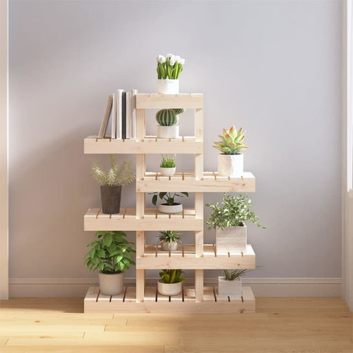 Plant Stand 85x25x109.5 Cm Solid Wood Pine Nxxbni