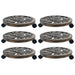 Plant Trolleys 6 Pcs Bronze 38 Cm Plastic Anxxk