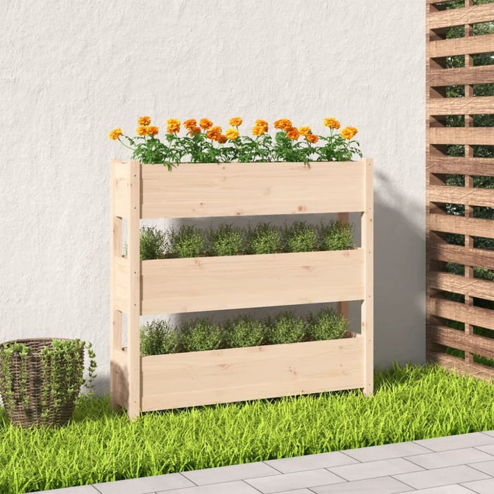 Planter 112x25x104.5 Cm Solid Wood Pine Nxtkxb