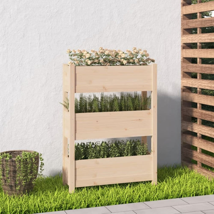 Planter 77x25x104.5 Cm Solid Wood Pine Nxtkta