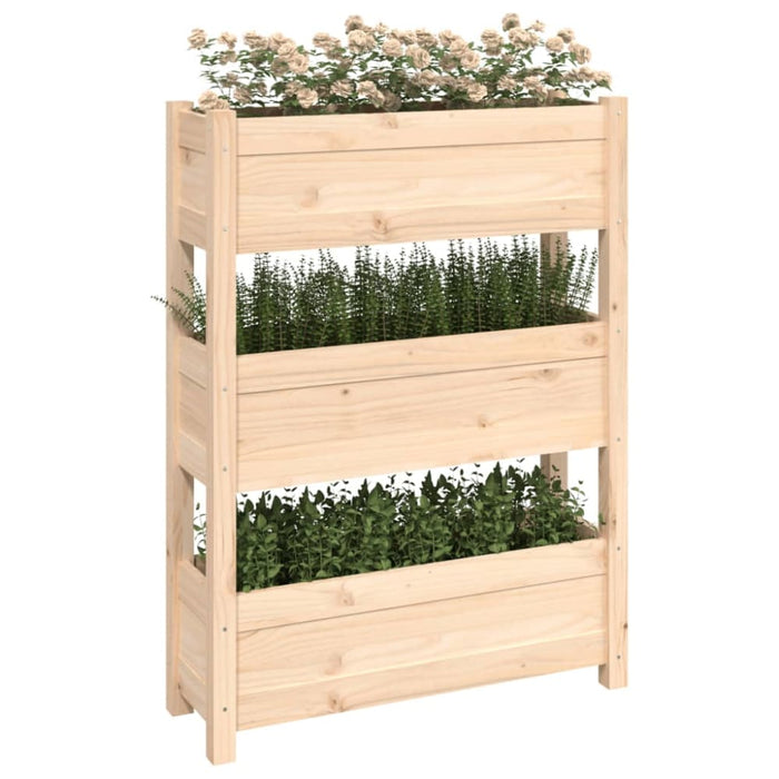 Planter 77x25x104.5 Cm Solid Wood Pine Nxtkta