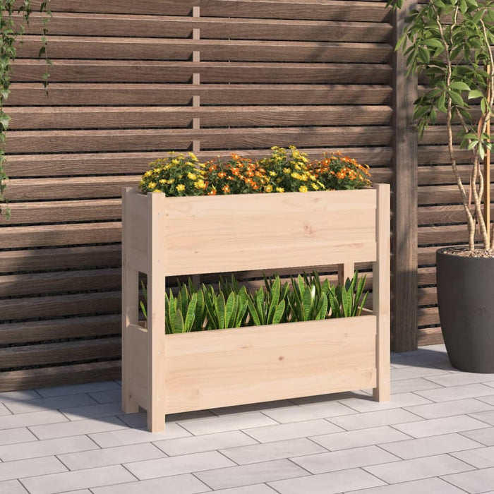 Planter 77x25x66 Cm Solid Wood Pine Nxtkao