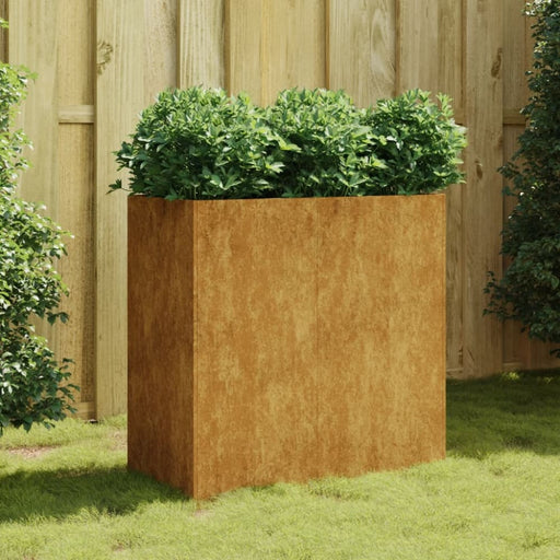Planter 80x40x80 Cm Corten Steel Nxapxp