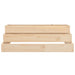 Planter 80x80x27 Cm Solid Wood Pine Nxtnkx