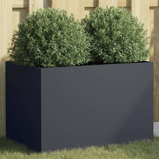 Planter Anthracite 62x40x39 Cm Cold - rolled Steel Naopki