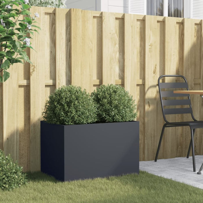 Planter Anthracite 62x40x39 Cm Cold-rolled Steel Naopki