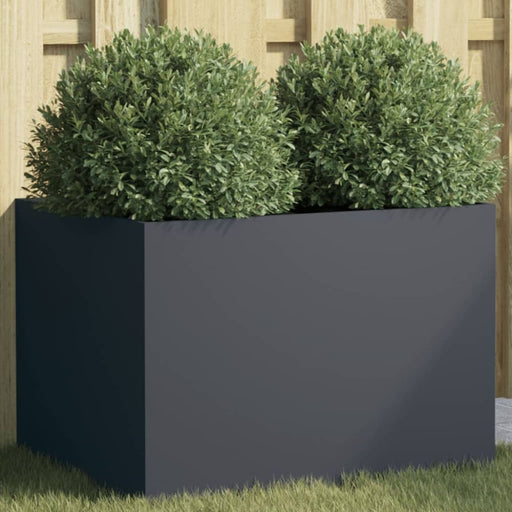 Planter Anthracite 62x47x46 Cm Cold - rolled Steel Naolbt