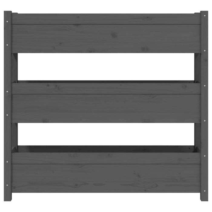 Planter Grey 112x25x104.5 Cm Solid Wood Pine Nxtkxx