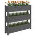 Planter Grey 112x25x104.5 Cm Solid Wood Pine Nxtkxx
