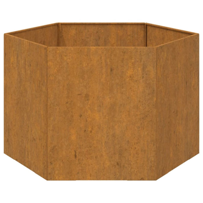 Planter Grey 60x60x45 Cm Weathering Steel Nxtlip