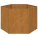 Planter Grey 60x60x45 Cm Weathering Steel Nxtlip