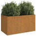 Planter Grey 62x40x39 Cm Weathering Steel Nxoppi