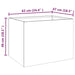 Planter Grey 62x47x46 Cm Weathering Steel Nxoppn