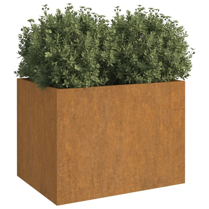 Planter Grey 62x47x46 Cm Weathering Steel Nxoppn