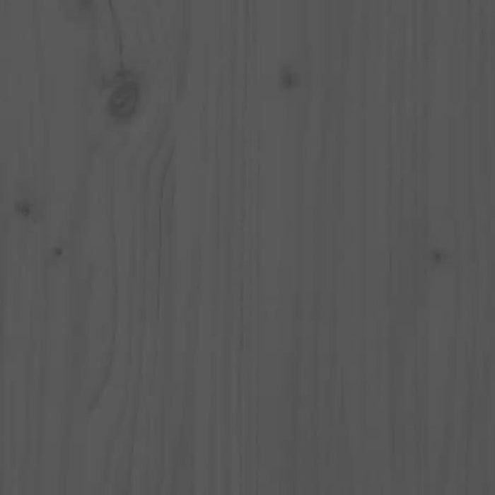 Planter Grey 80x80x27 Cm Solid Wood Pine Nxtnka