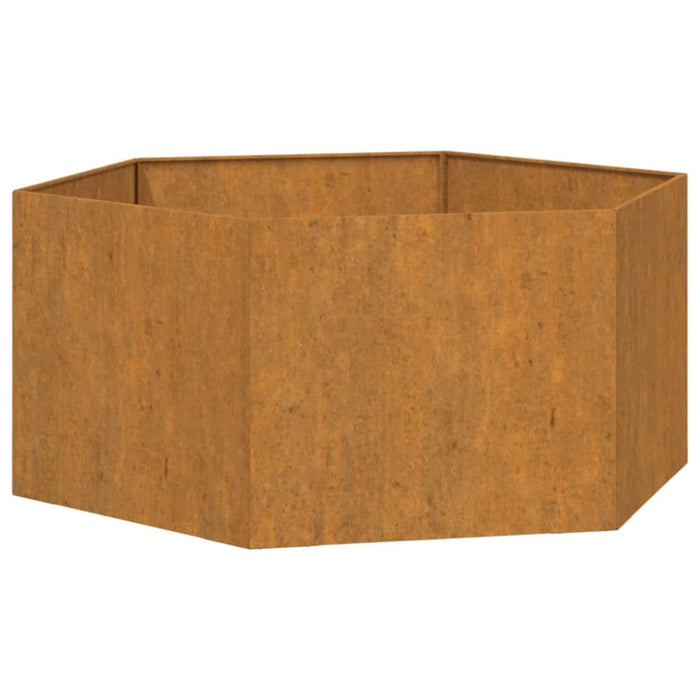 Planter Grey 90x90x45 Cm Corten Steel Nxtlil