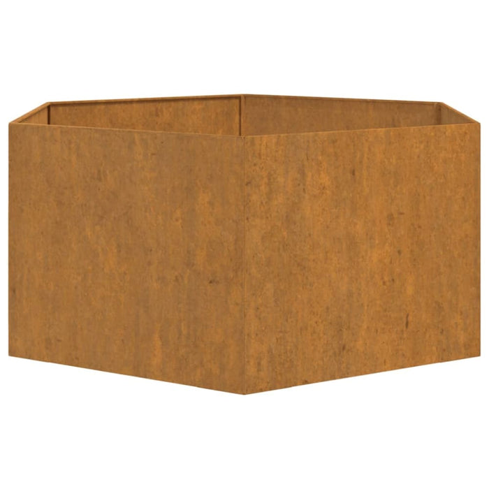 Planter Grey 90x90x45 Cm Corten Steel Nxtlil
