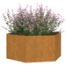 Planter Grey 90x90x45 Cm Corten Steel Nxtlil