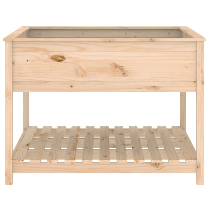 Planter with Shelf 111.5x111.5x81 Cm Solid Wood Pine Nxtnbo