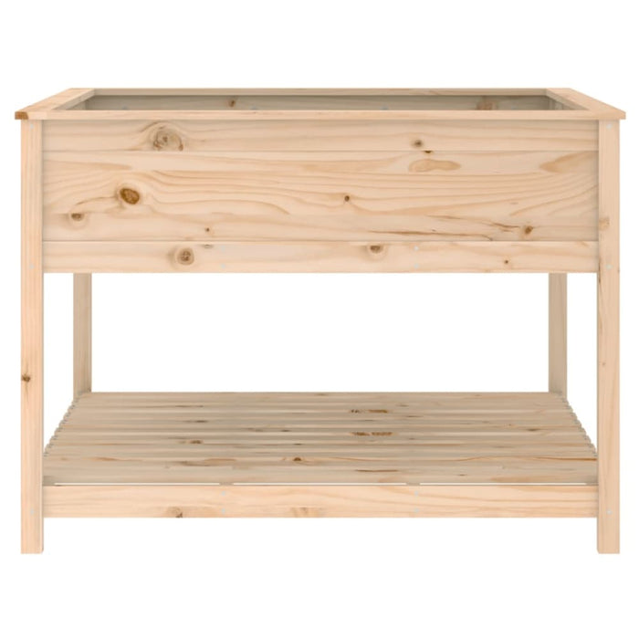 Planter with Shelf 111.5x111.5x81 Cm Solid Wood Pine Nxtnbo