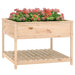 Planter with Shelf 111.5x111.5x81 Cm Solid Wood Pine Nxtnbo