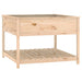 Planter with Shelf 111.5x111.5x81 Cm Solid Wood Pine Nxtnbo