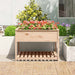 Planter with Shelf 111.5x111.5x81 Cm Solid Wood Pine Nxtnbo
